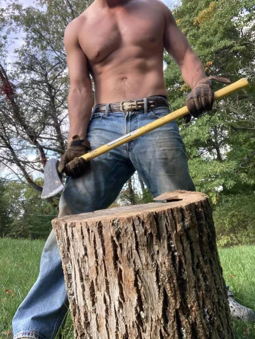 Just doin’ lumberjack things