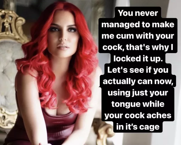 Would you be able to make her cum while locked up? 🔐