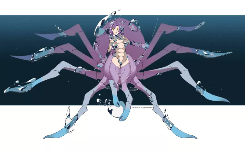 Aquatic Arachne by @chsntttst