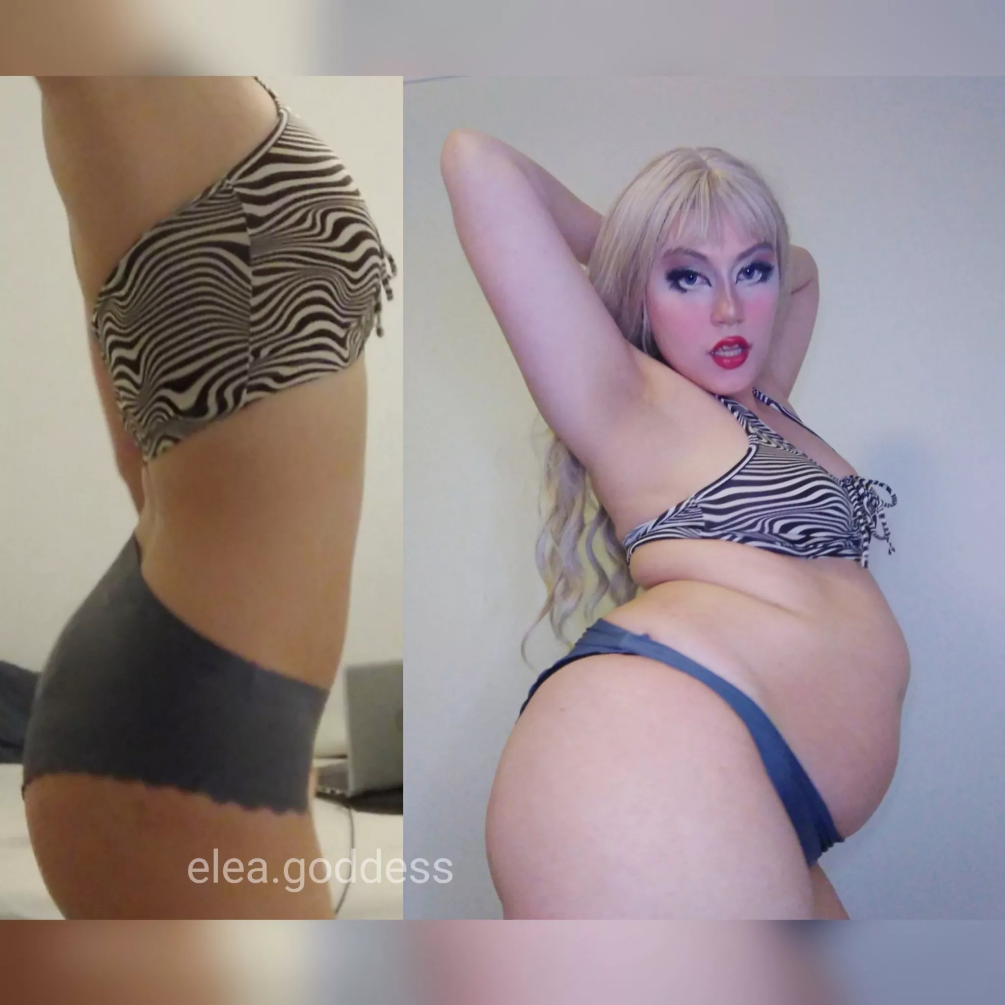 Can you believe these are the same clothes? They look so tiny on my new plump frame
