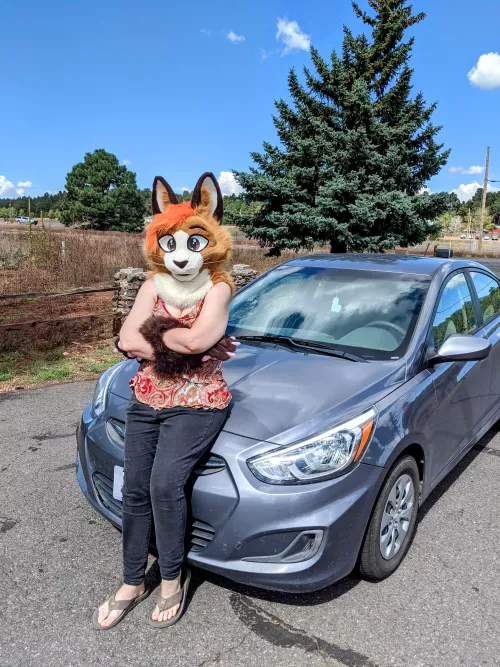Classic suit and car shot