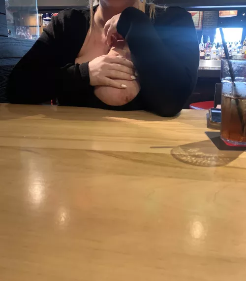 Food was taking awhile, might as well flaunt