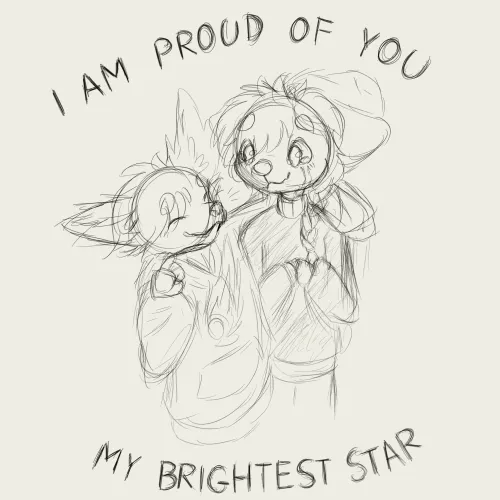 Proud of you (art by me | story in comments)