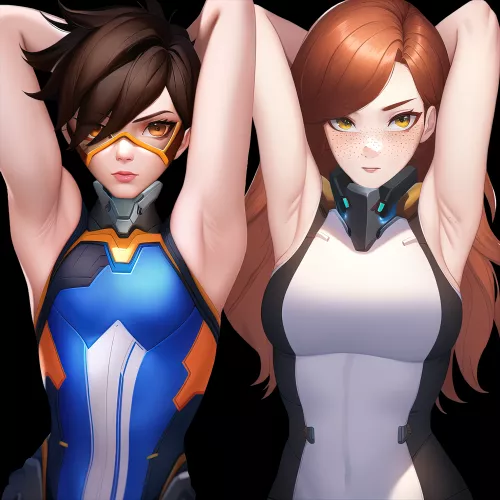 Tracer and Emily ready for Overwatch 2 (OP)