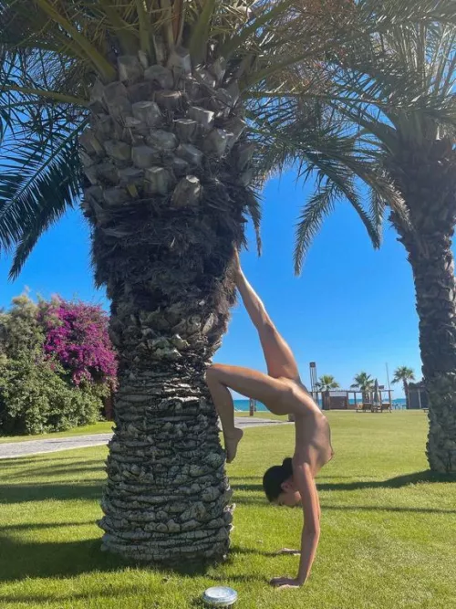 A little stretch, could use a spotter