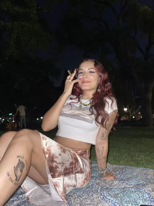 Always smoking & I love it. Need a new ashtray soon 😋