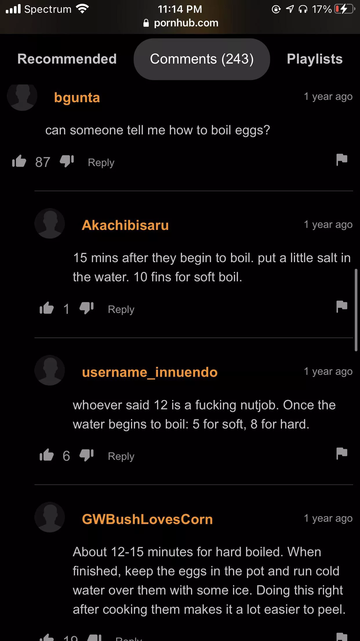 Boil them babies