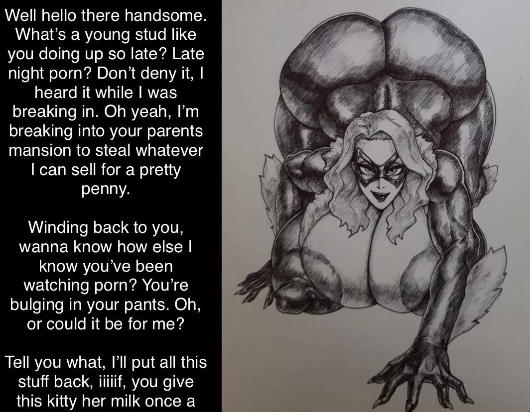 Cat burglar wants payment (milf) (venus body) (burglar) (male pov) (imminent sex) [artist: Rampage0118]