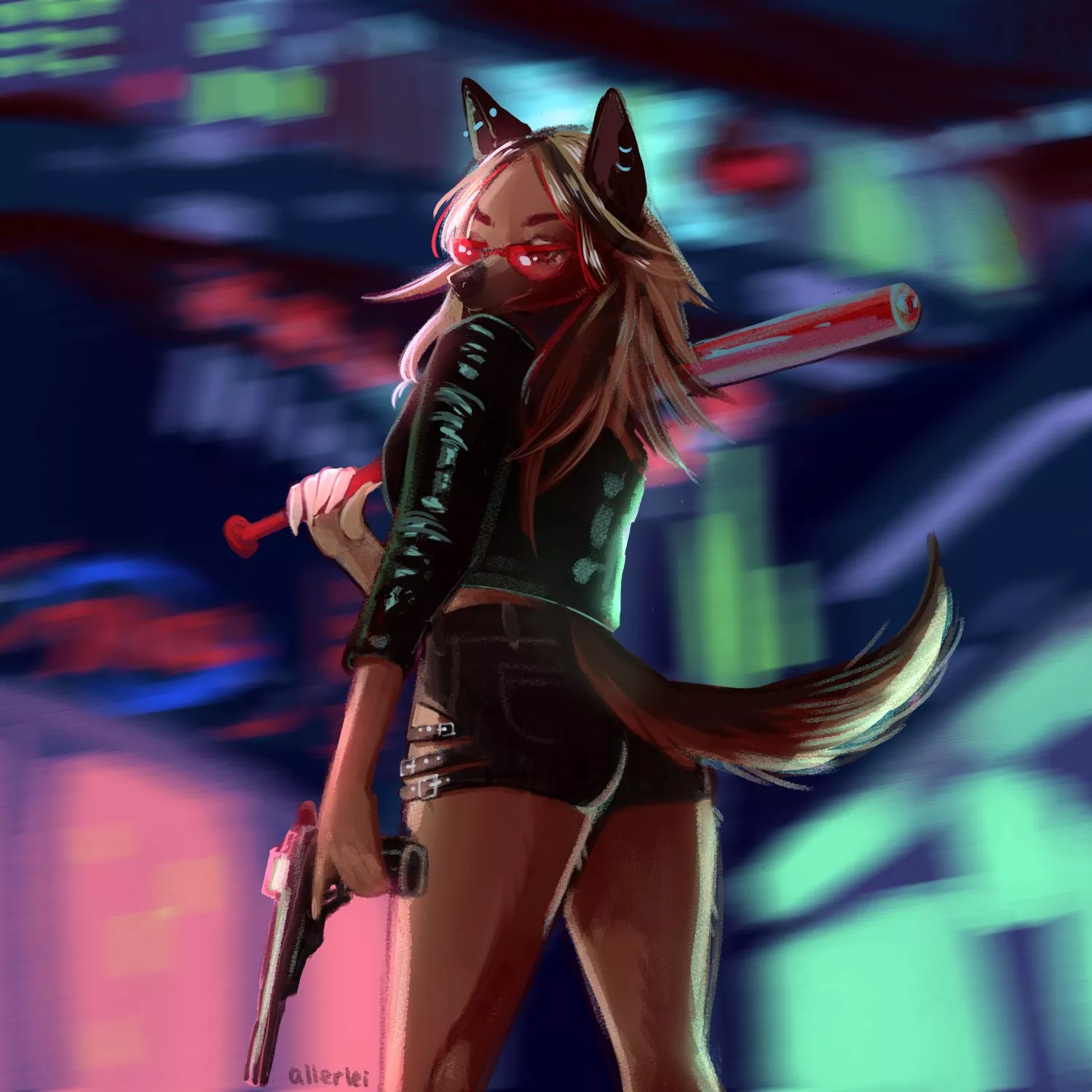 Chaotic night ahead (art by me)