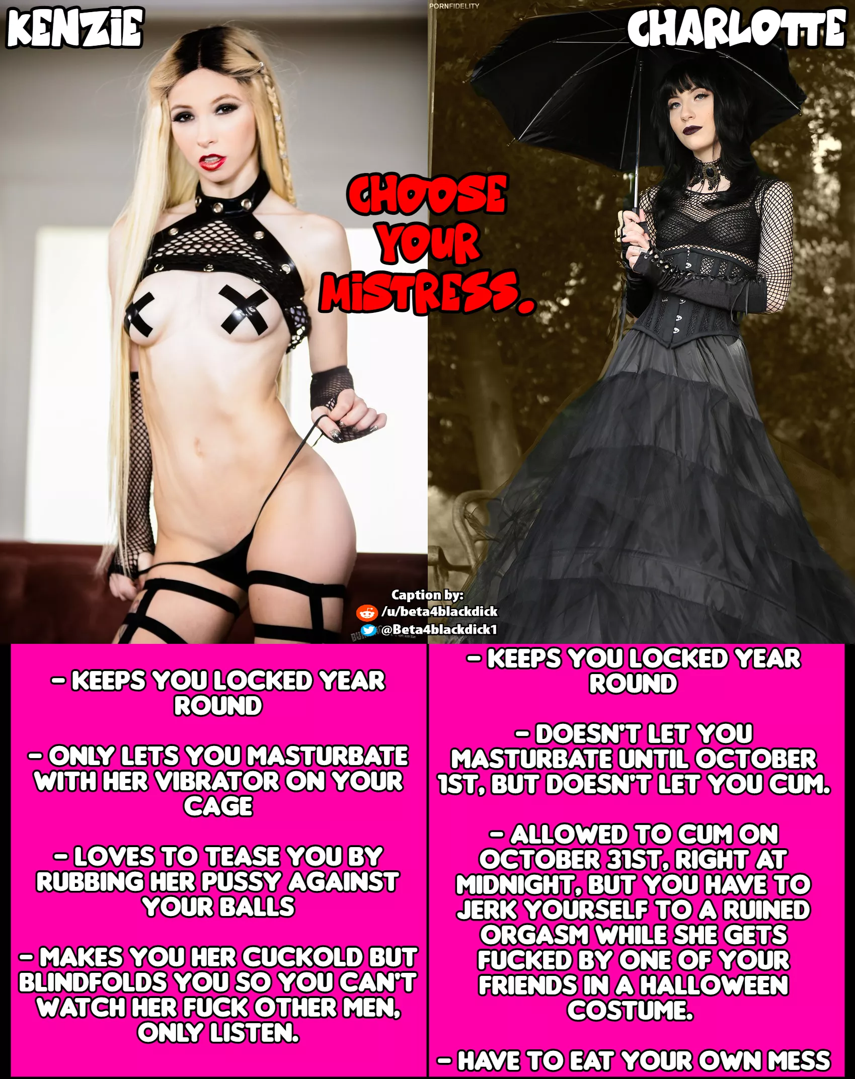 Choose your Goth goddess