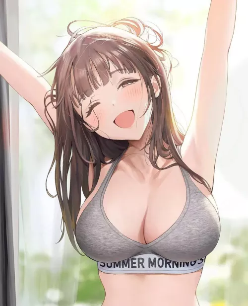 Cutie waking up from her slumber