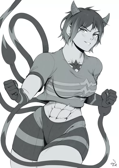Fighter monster girl [Artist: SpeedL00ver]