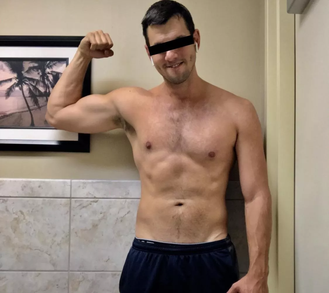 Gym selfie (38) - been working hard