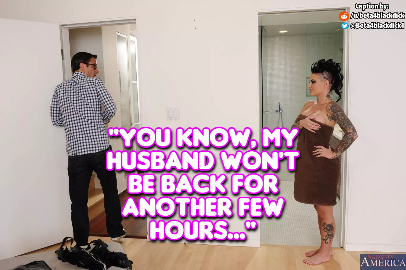 Hubby aint home!