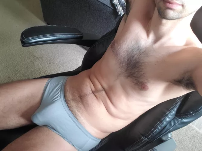 I don't own any gray sweatpants, but I hope gray undies are good enough!