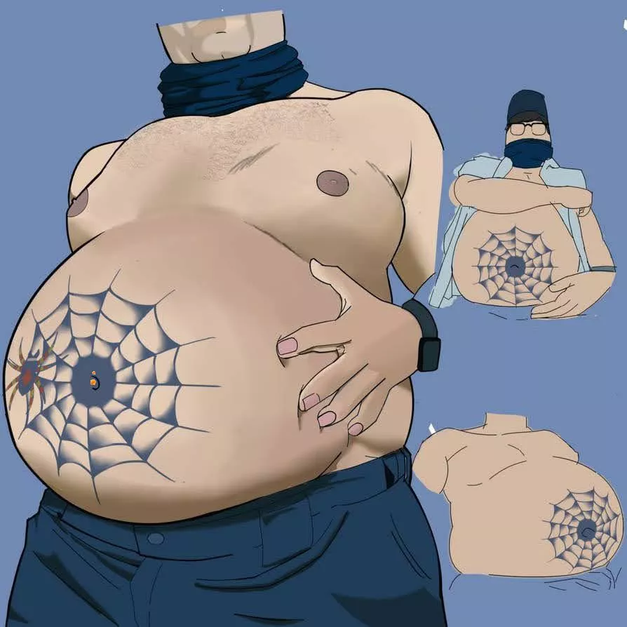 {image} a fan turned my real life preggy belly into vore art 🥹