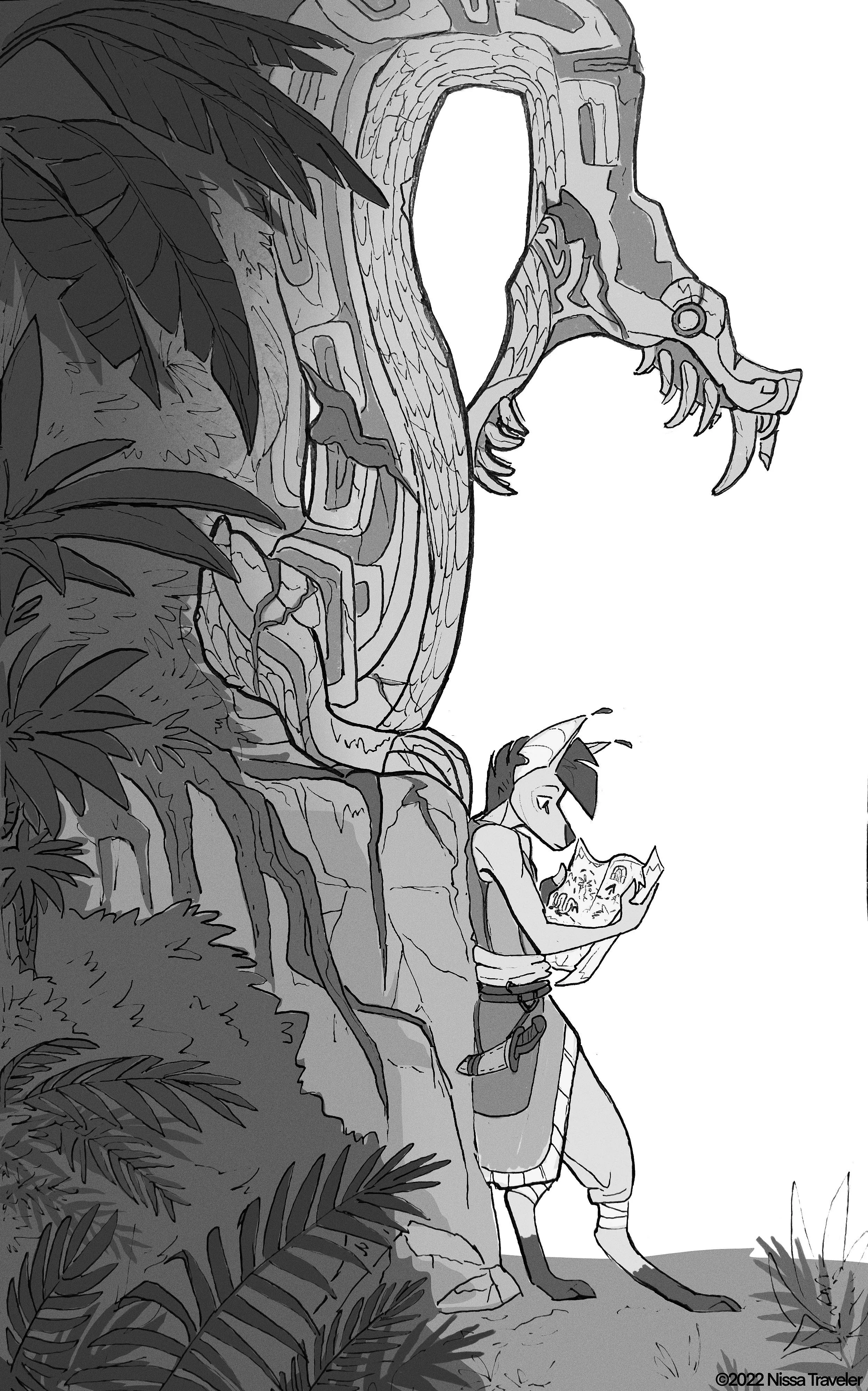Inktober day 1 - Gargoyle