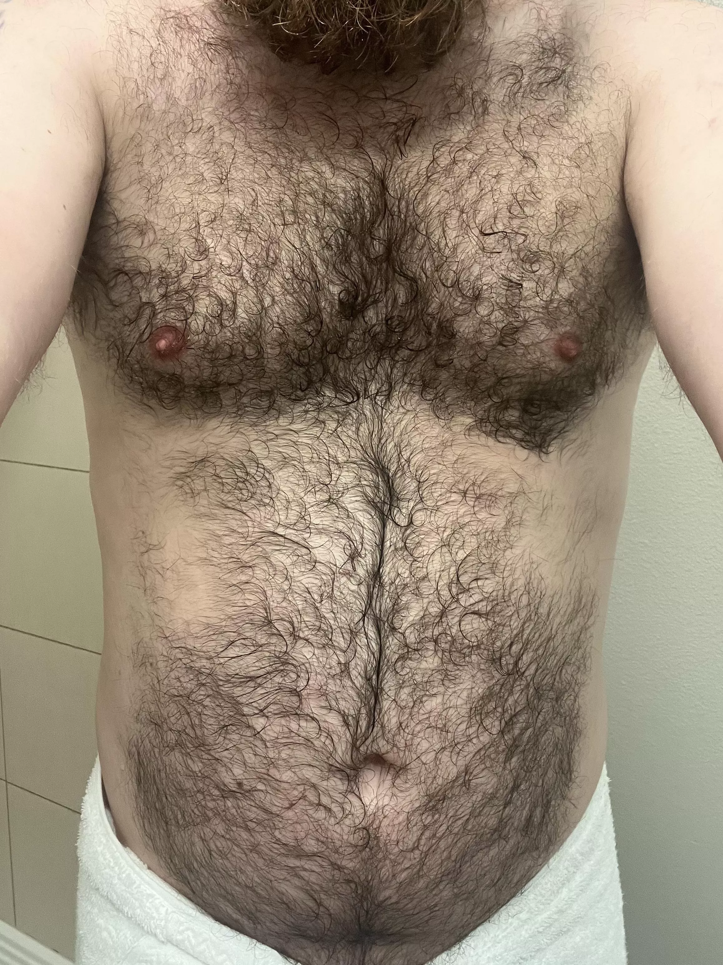 Post morning shower. [30]