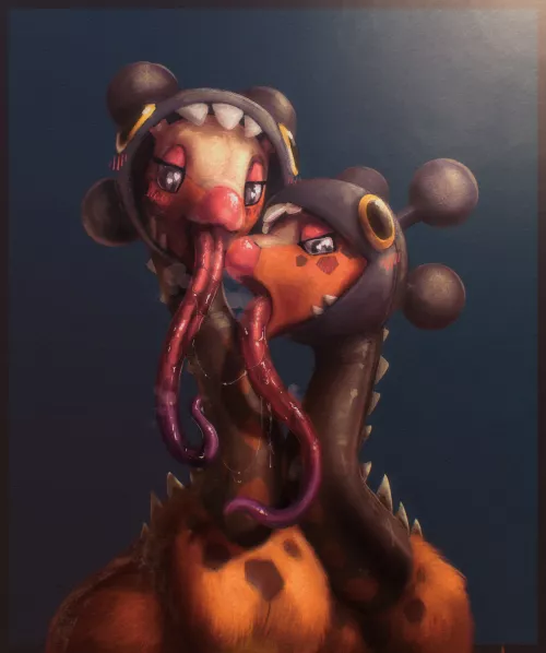 sex giraffes [FF] (OC)