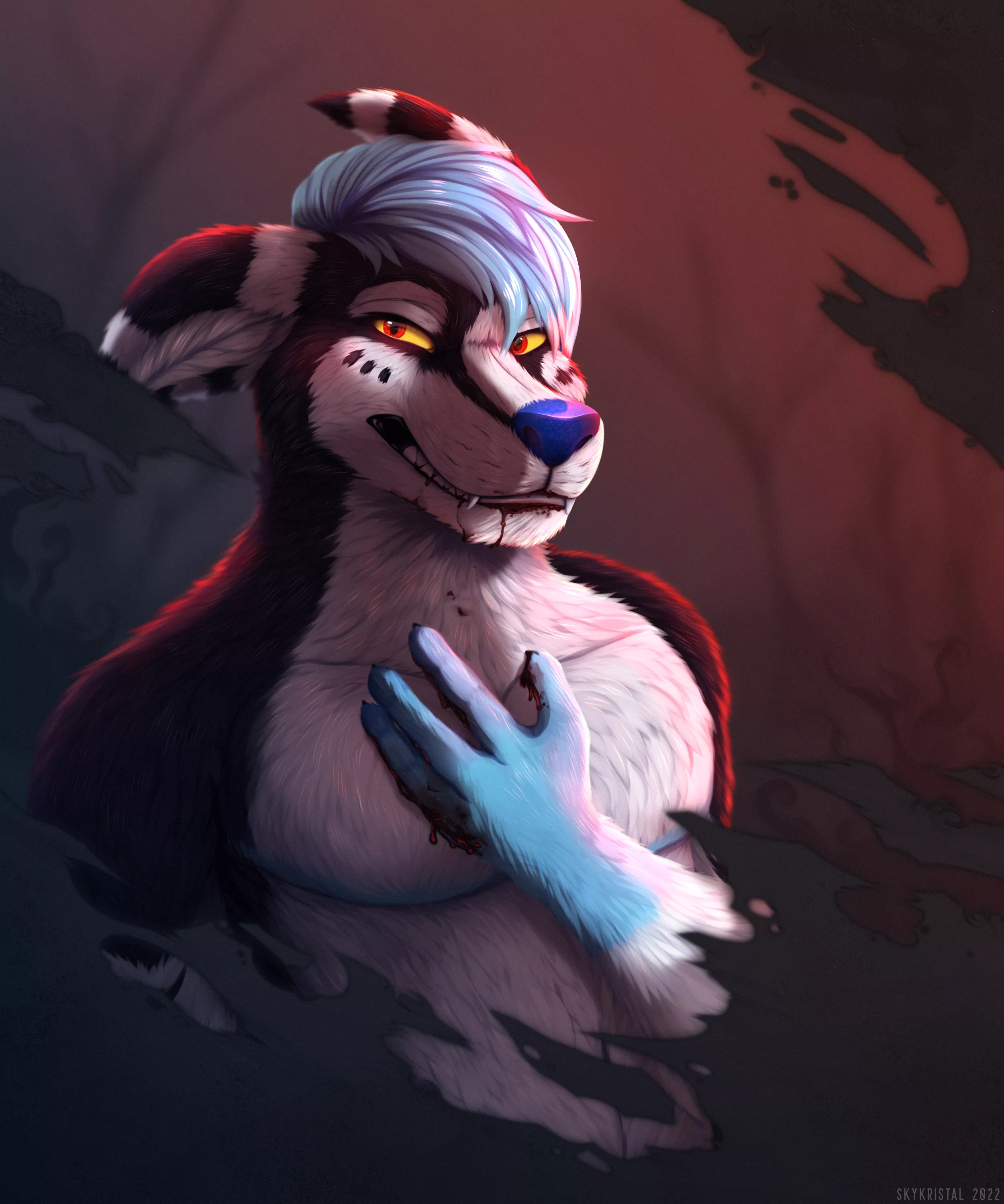 spooky time! ych for Gjaravont, art by me