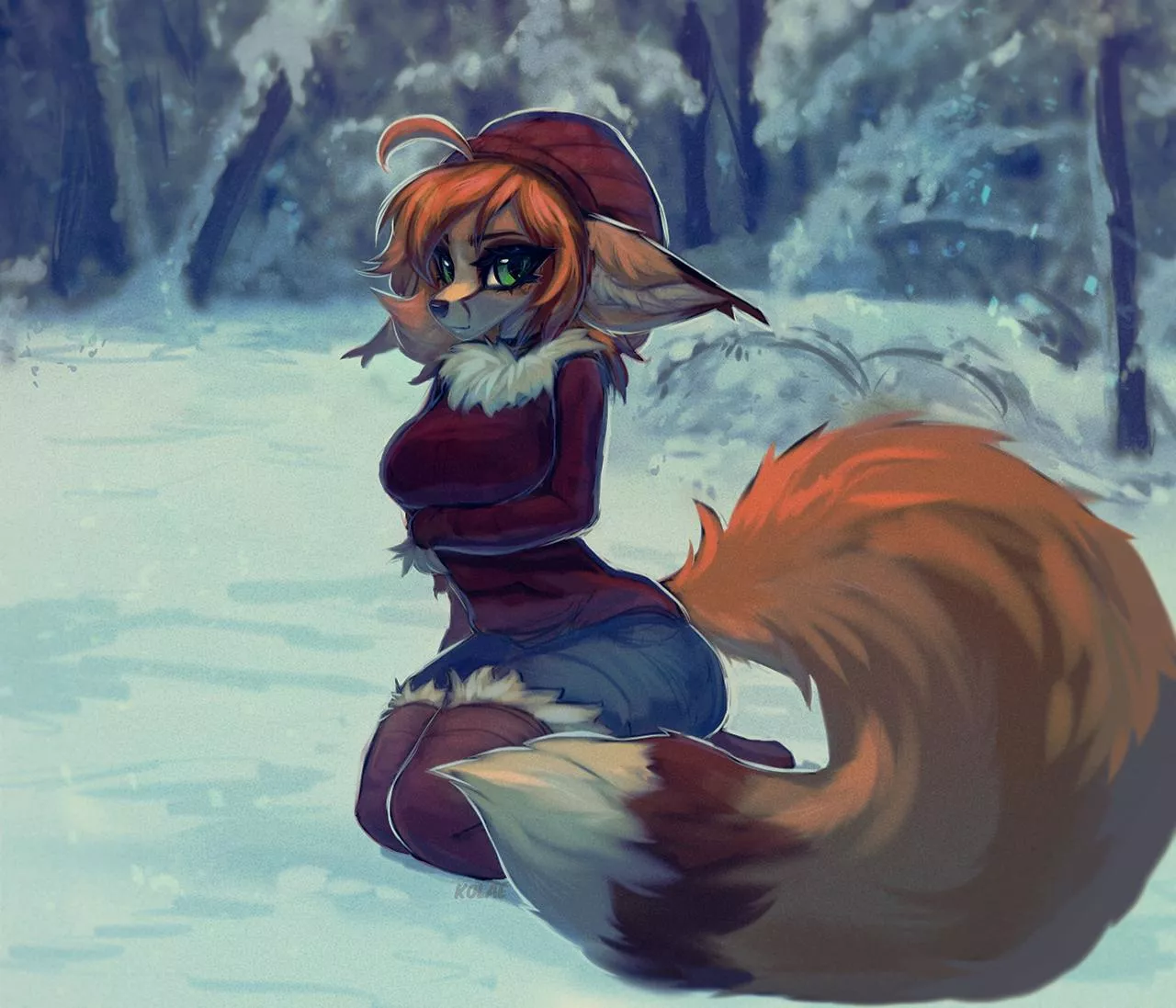 the arrival of winter, by me