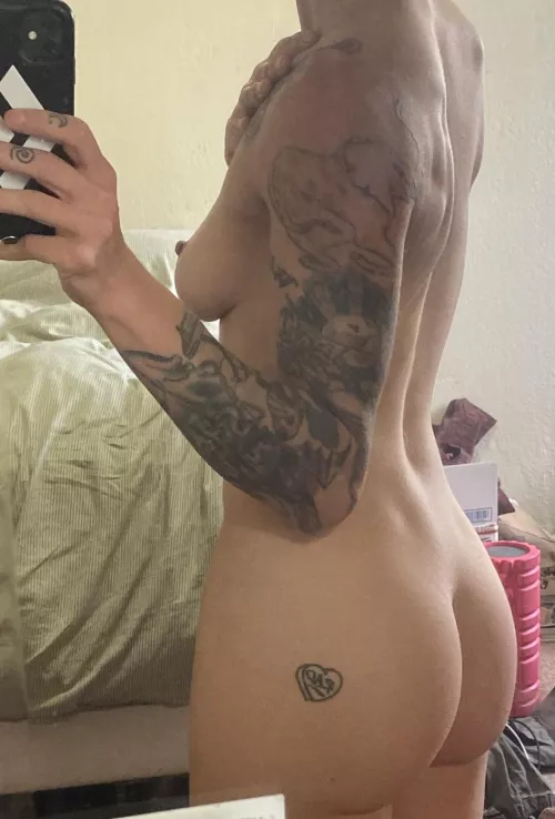 Would you grab my tits or my ass first?