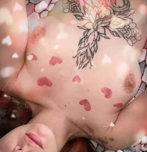 After my deep blow job, cum on my boobs