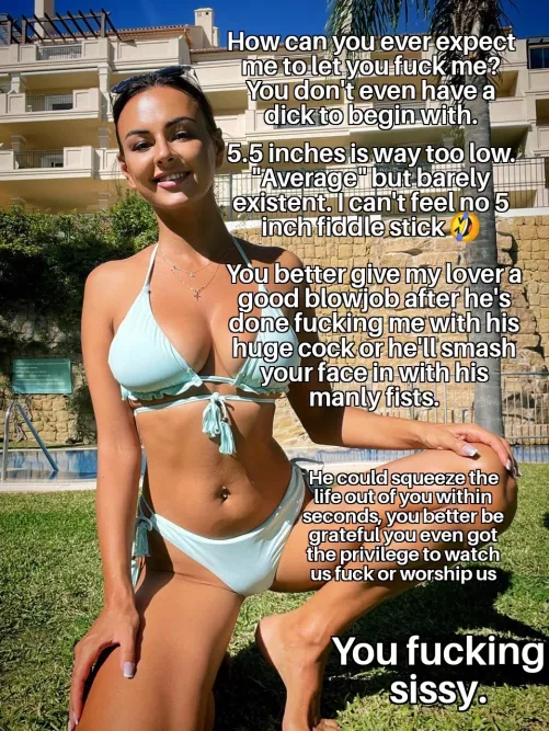 Be a good cock hungry slut cucky or you're in for a lot of pain