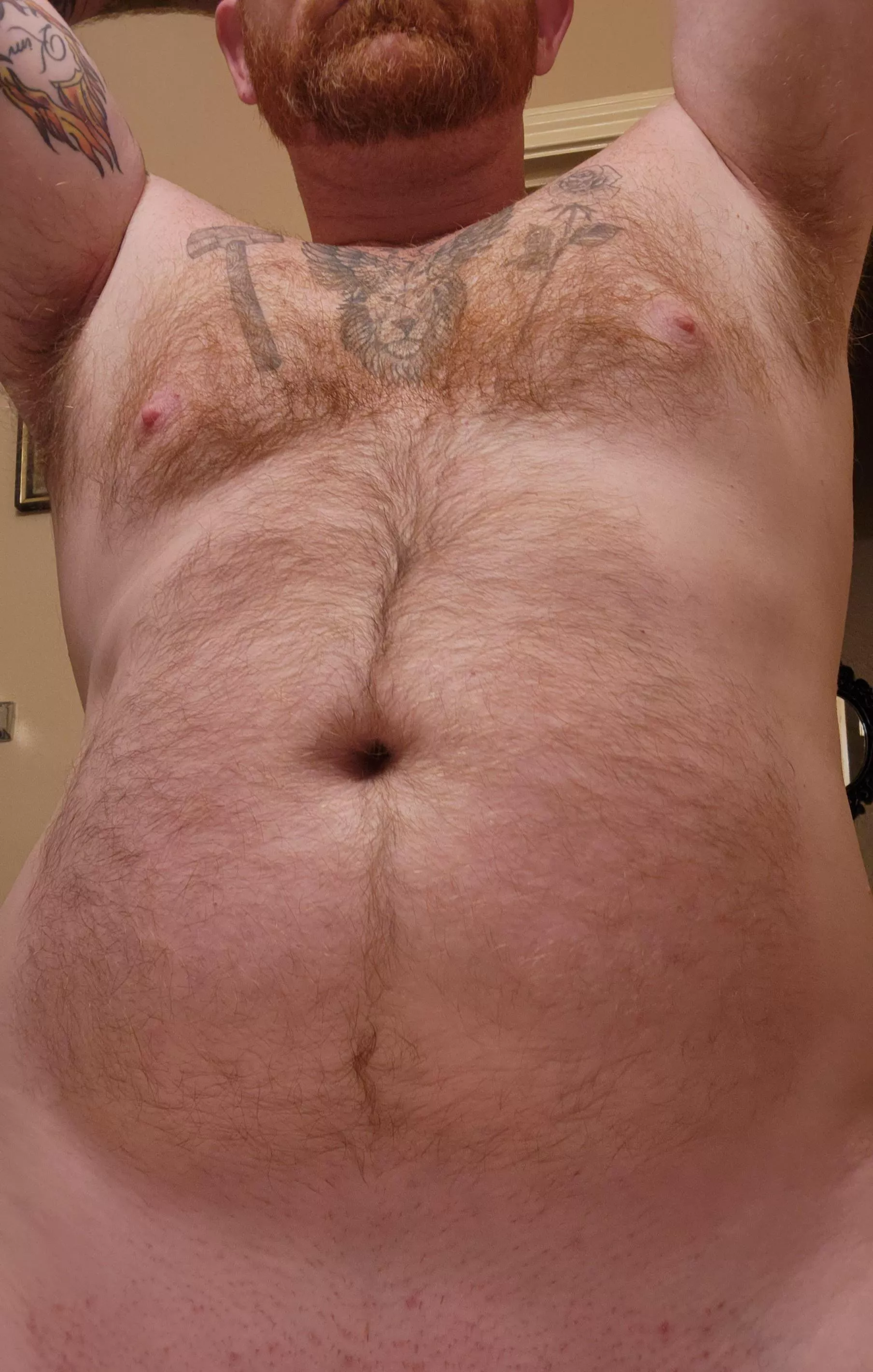 Come put your hands on this ginger viking before he heads out to battle.