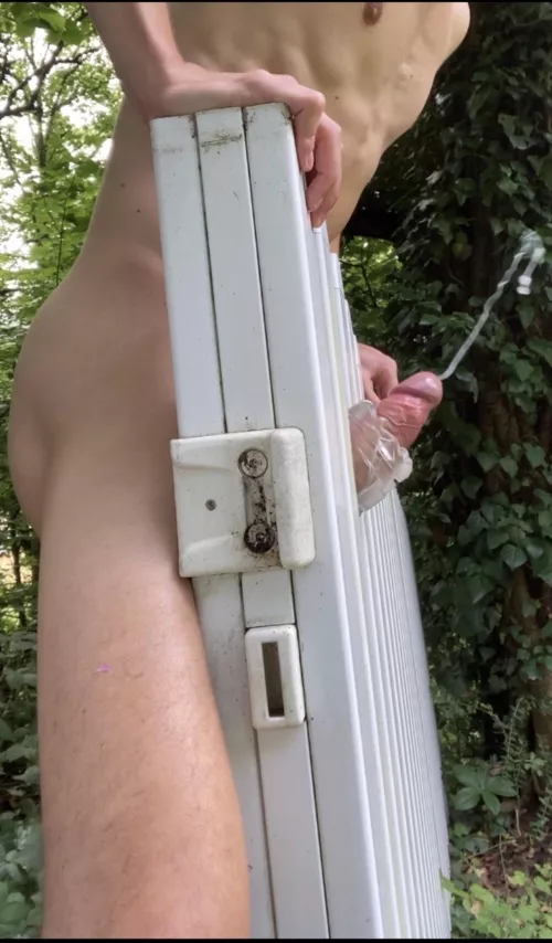 I have a cum cannon 💦💦💦 Do you like my new fence fucking machine? Any new ideas?