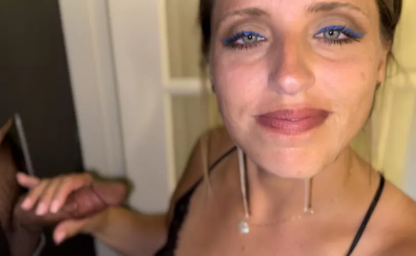 I love how it’s dripping off my face perfectly