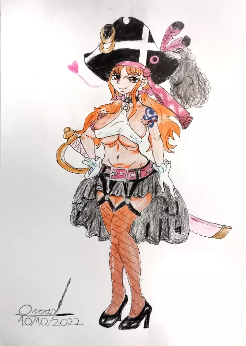 My drawing of Film RED Nami. (Also my first post here).