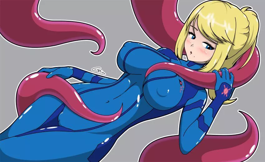 Samus and her new friend getting to know each other (female)