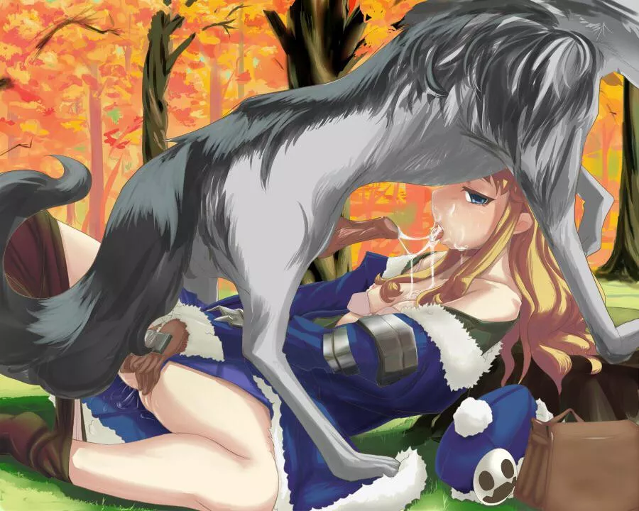Saving her virginity for now… (kemokemo_gdgd)