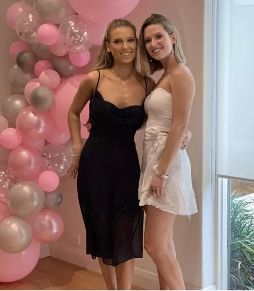 Two tight dresses. Who’s more interesting