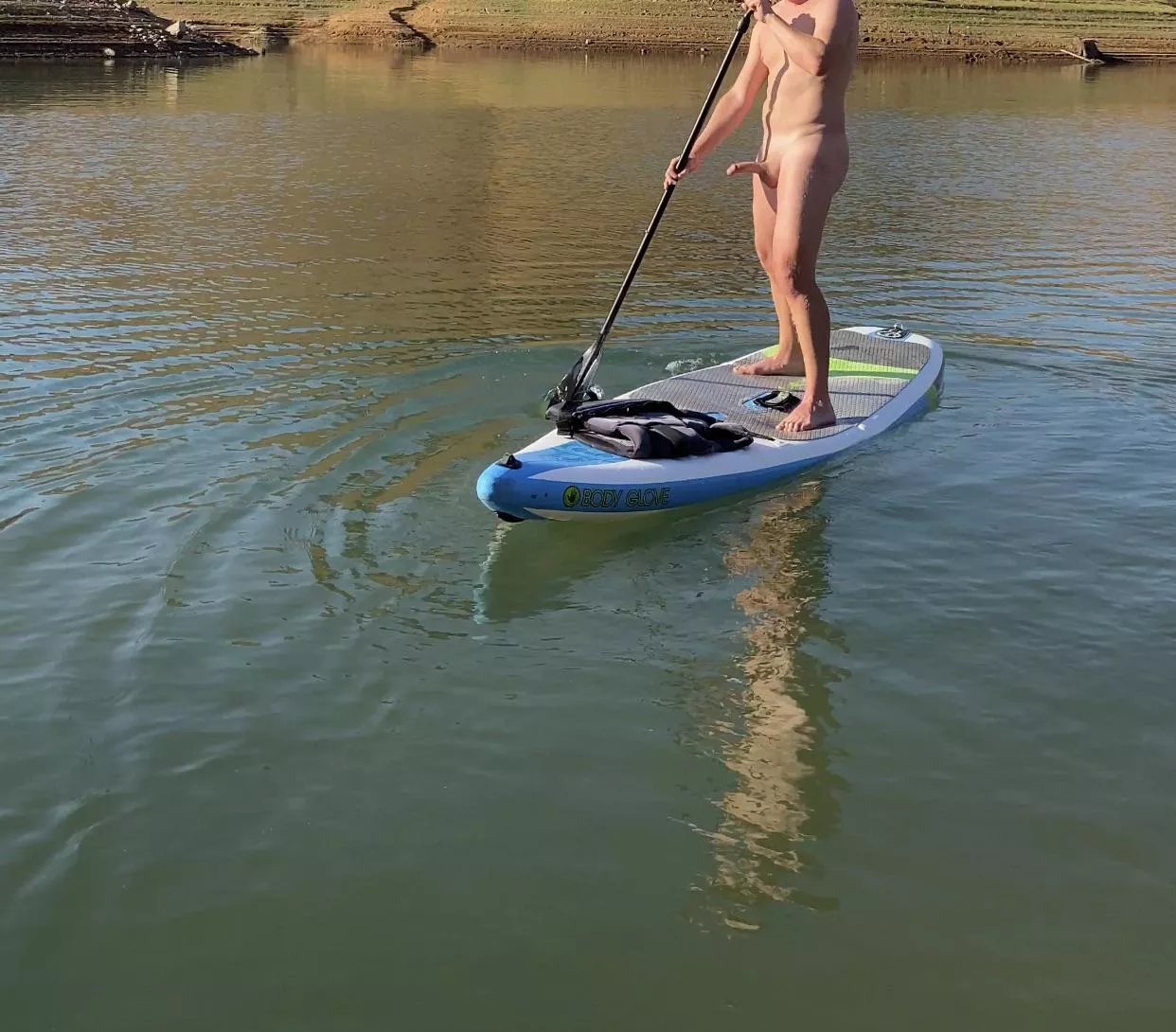 Went paddle boarding with a friend. She jokingly dared me to go naked. Needless to say I was up for the challenge! Went paddle boarding with a friend. She jokingly dared me to go naked. Needless to say I was up for the challenge!