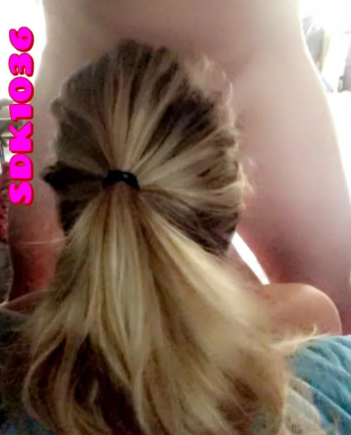 Your view as she blows.