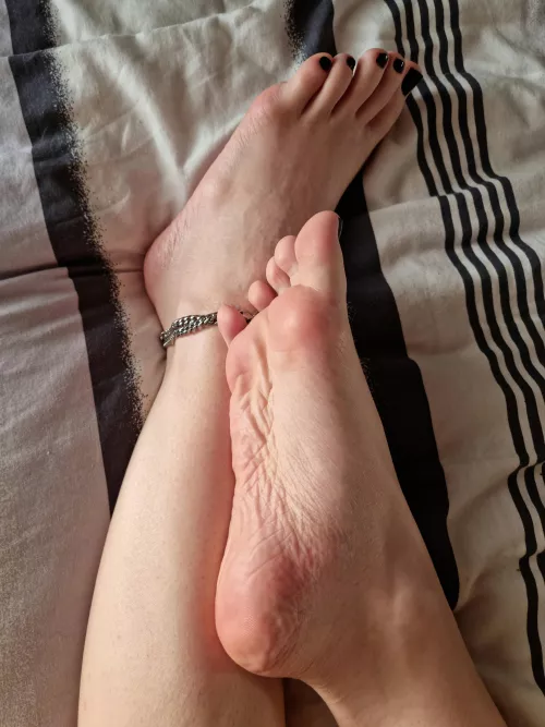 caress my sensitive soles to wake me up? 😴