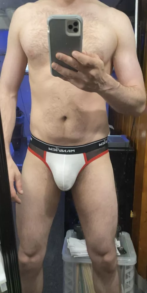 Feelin’ awesome in my jock…