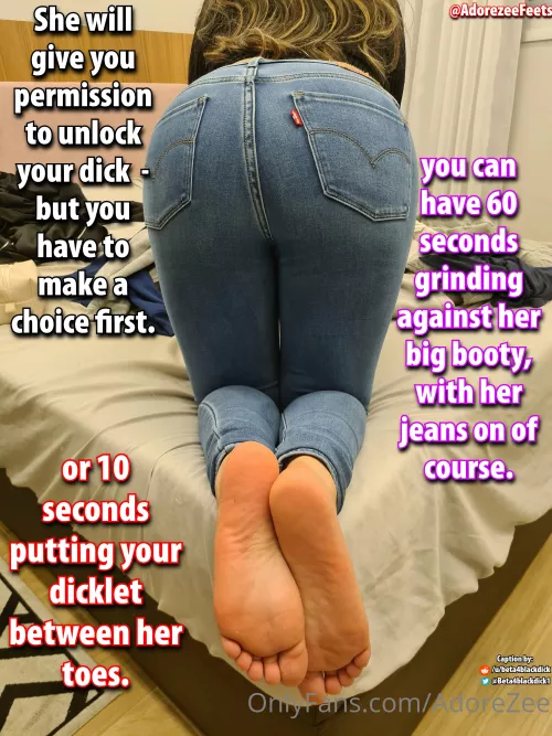 Make your choice, Booty or feet?