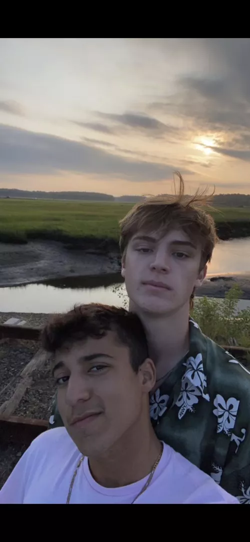 Me and my boyfriend on our first date. A year and a half later we’re still together.