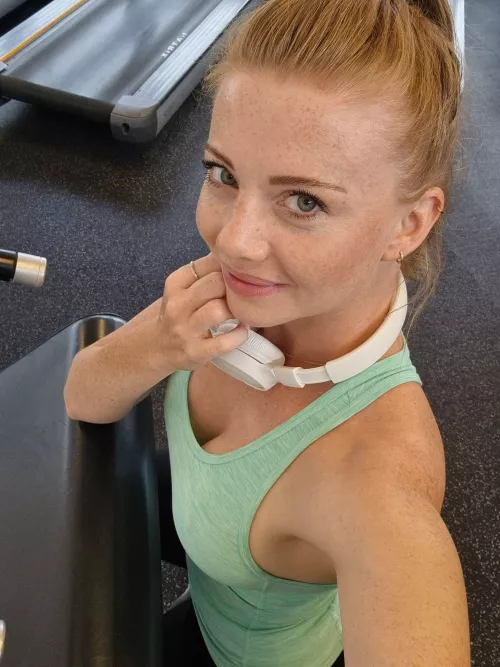 Even at the gym I don't wear a bra. Just letting those puppies bounce!