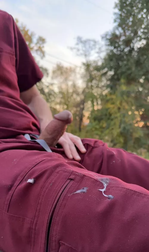 Fresh air after work.