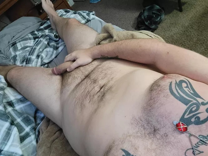 Fresh out the shower. Who wants to help me get dirty again?