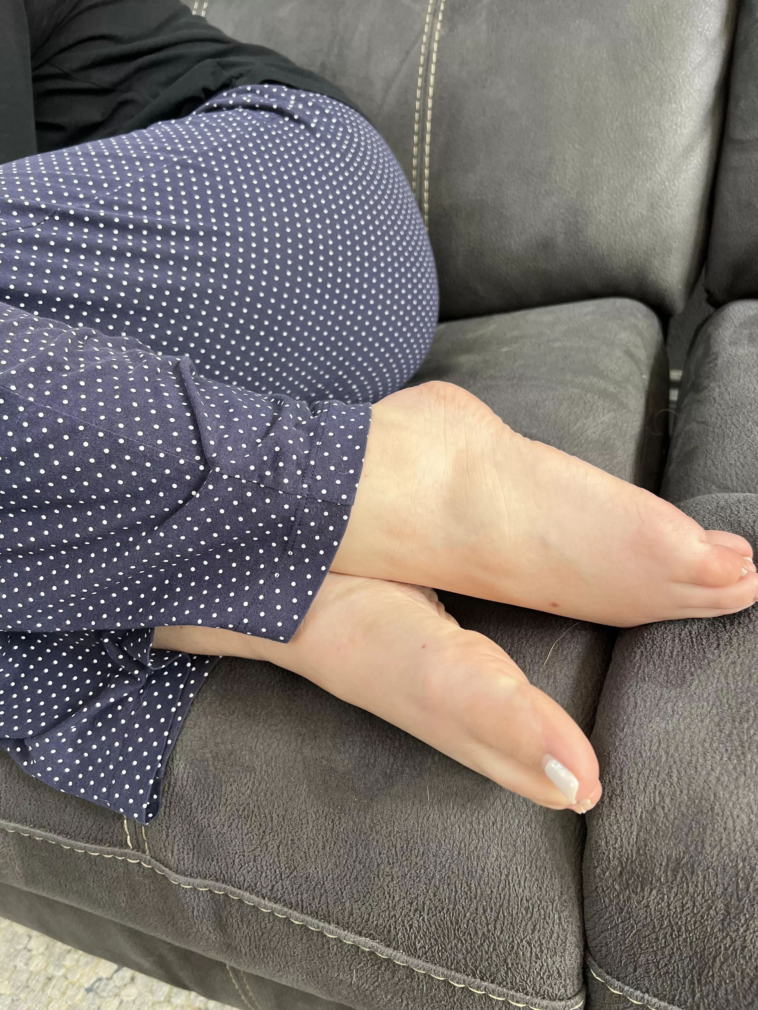 Just chilling on the couch.