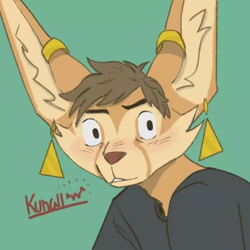 Meet my sona Kunaii^w^ (art by me)