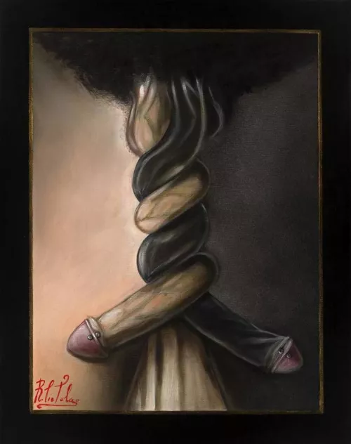 When you have a sword fight with your friend and end up wrapping your dicks together