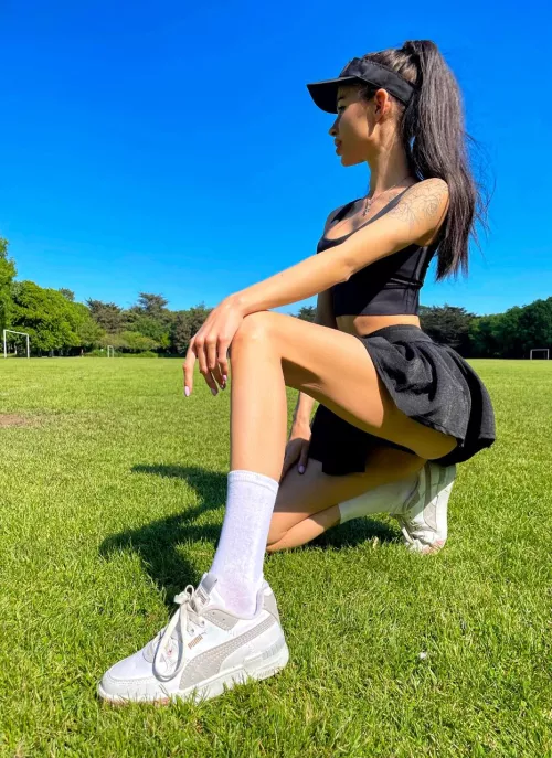 I'm having a sports day today. Took a beautiful picture for you❤️💋