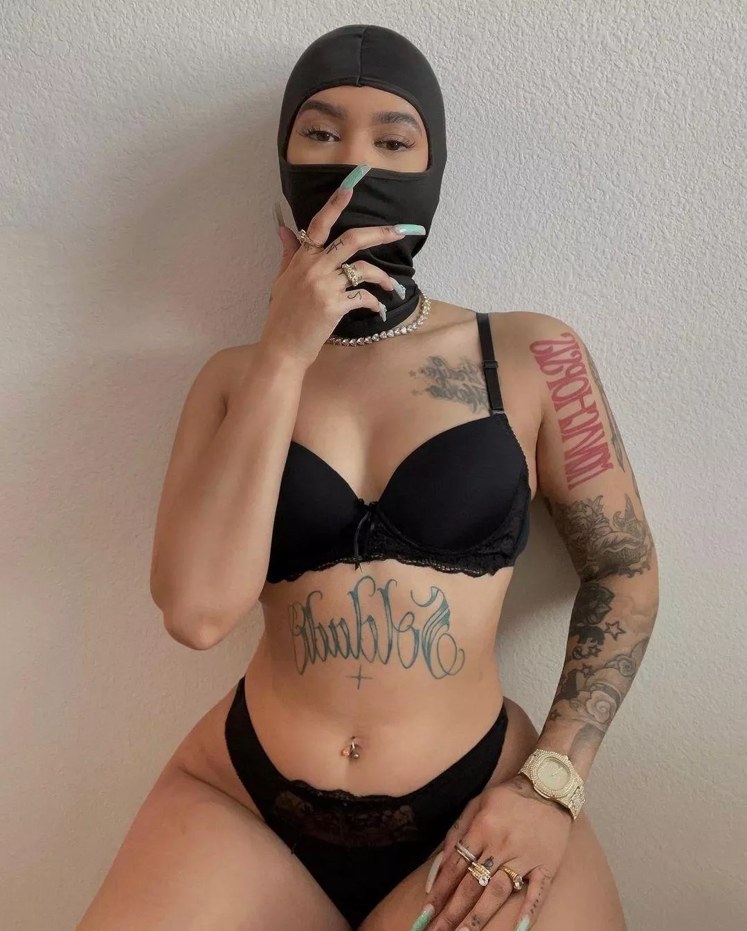 Mask on