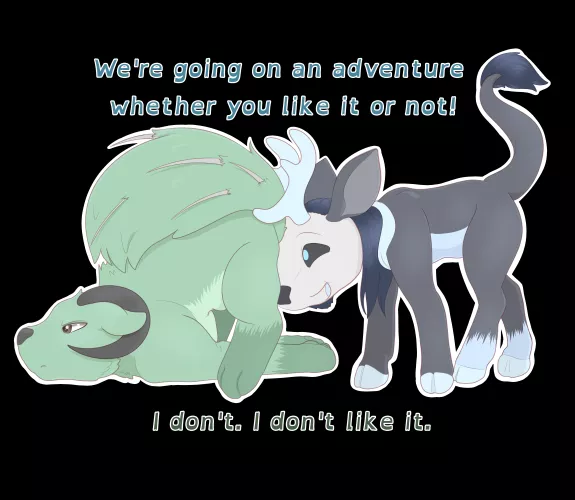 [OC] Ezekiel and Andrew, off on an adventure!